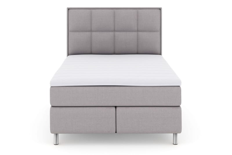 Sänkypaketti Choice No 3 140x200 Medium - Vaaleanharmaa/Metallijalat - Huonekalut - Sänky - Jenkkisängyt
