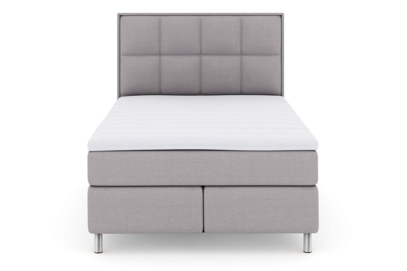 Sänkypaketti Choice No 3 140x200 Medium - Vaaleanharmaa/Metallijalat - Huonekalut - Sänky - Jenkkisängyt