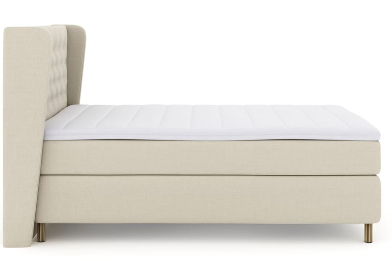 Sänkypaketti Choice No 3 160x200 Kova - Beige/Kuparijalat - Huonekalut - Sänky - Jenkkisängyt