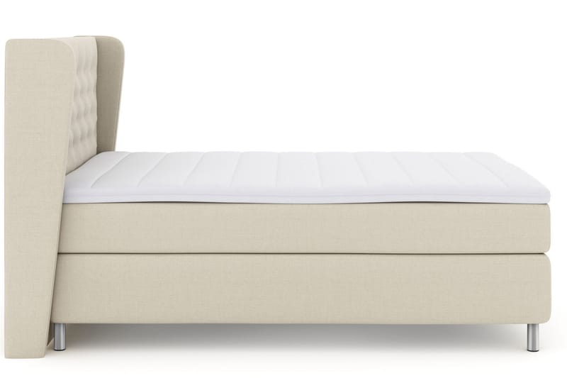 Sänkypaketti Choice No 3 160x200 Kova - Beige/Metallijalat - Huonekalut - Sänky - Jenkkisängyt