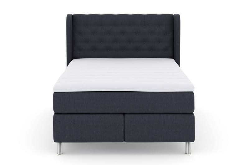 Sänkypaketti Choice No 3 160x200 Kova - Sininen/Metallijalat - Huonekalut - Sänky - Jenkkisängyt