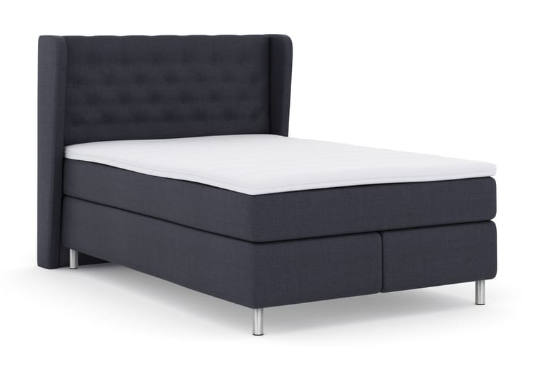 Sänkypaketti Choice No 3 160x200 Kova - Sininen/Metallijalat - Huonekalut - Sänky - Jenkkisängyt