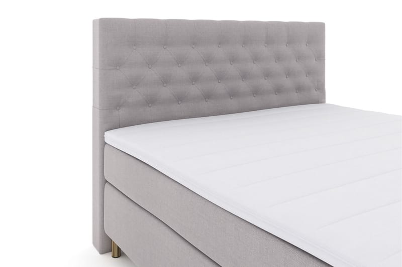 Sänkypaketti Choice No 3 160x200 Kova/Medium - Vaaleanharmaa/Kuparijalat - Huonekalut - Sänky - Jenkkisängyt