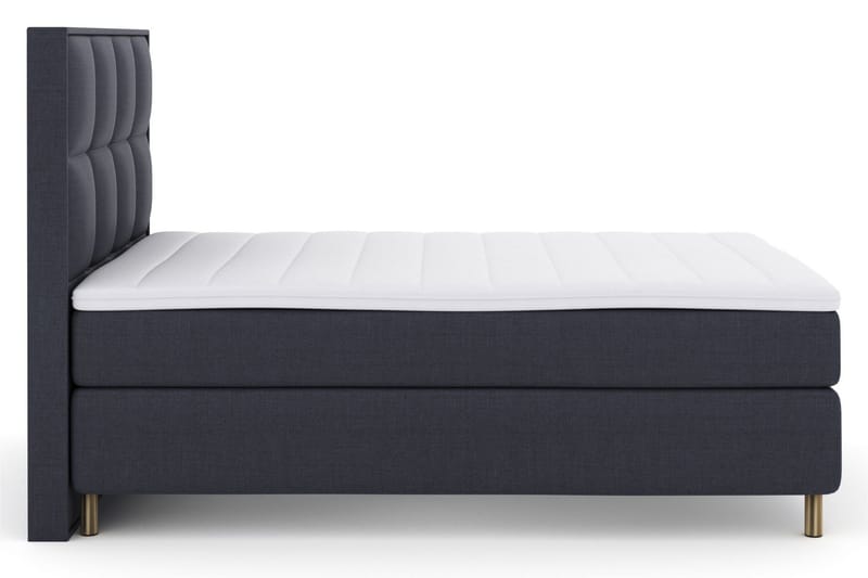 Sänkypaketti Choice No 3 160x200 Medium - Sininen/Kuparijalat - Huonekalut - Sänky - Jenkkisängyt