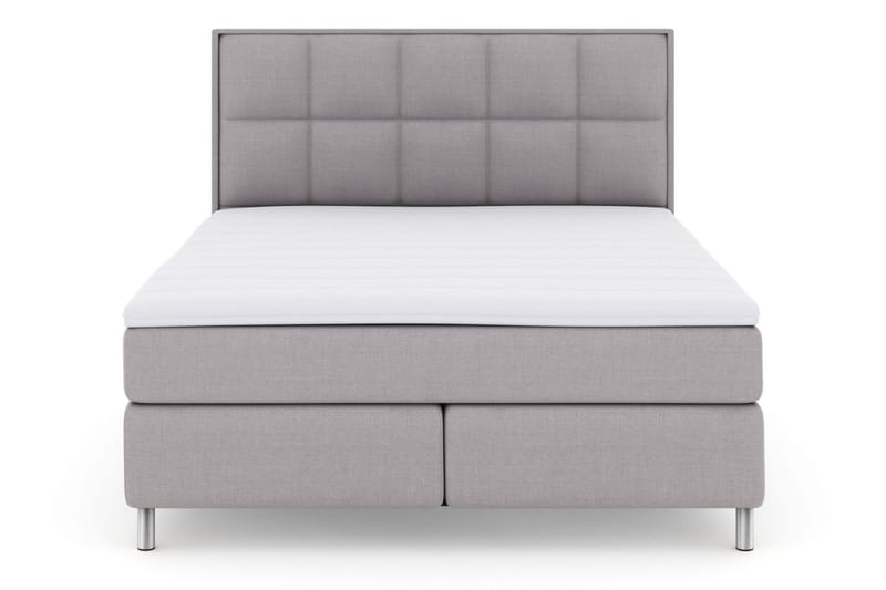 Sänkypaketti Choice No 3 160x200 Medium - Vaaleanharmaa/Metallijalat - Huonekalut - Sänky - Jenkkisängyt