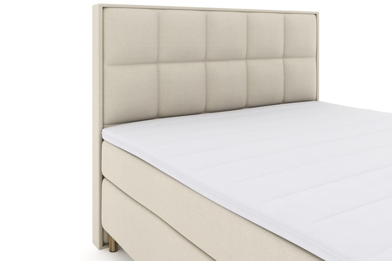 Sänkypaketti Choice No 3 180x200 Kova - Beige/Kuparijalat - Huonekalut - Sänky - Jenkkisängyt