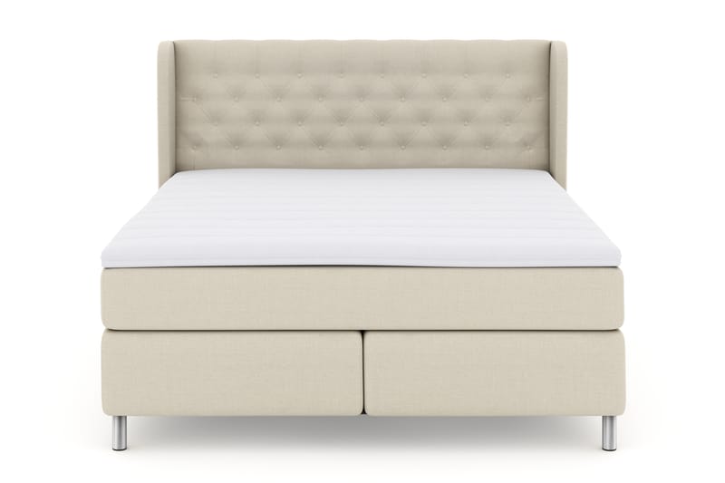 Sänkypaketti Choice No 3 180x200 Kova - Beige/Metallijalat - Huonekalut - Sänky - Jenkkisängyt