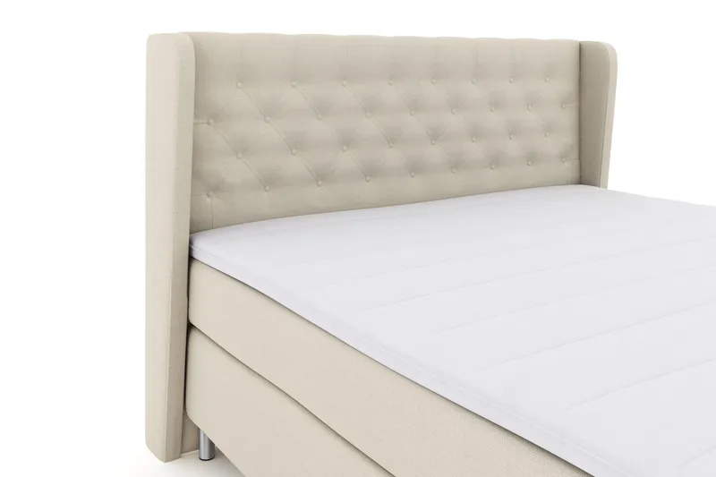 Sänkypaketti Choice No 3 180x200 Kova - Beige/Metallijalat - Huonekalut - Sänky - Jenkkisängyt