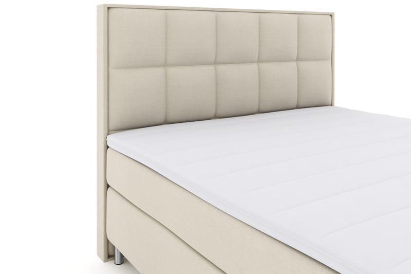 Sänkypaketti Choice No 3 180x200 Kova - Beige/Metallijalat - Huonekalut - Sänky - Jenkkisängyt
