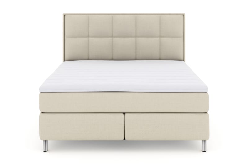 Sänkypaketti Choice No 3 180x200 Kova - Beige/Metallijalat - Huonekalut - Sänky - Jenkkisängyt