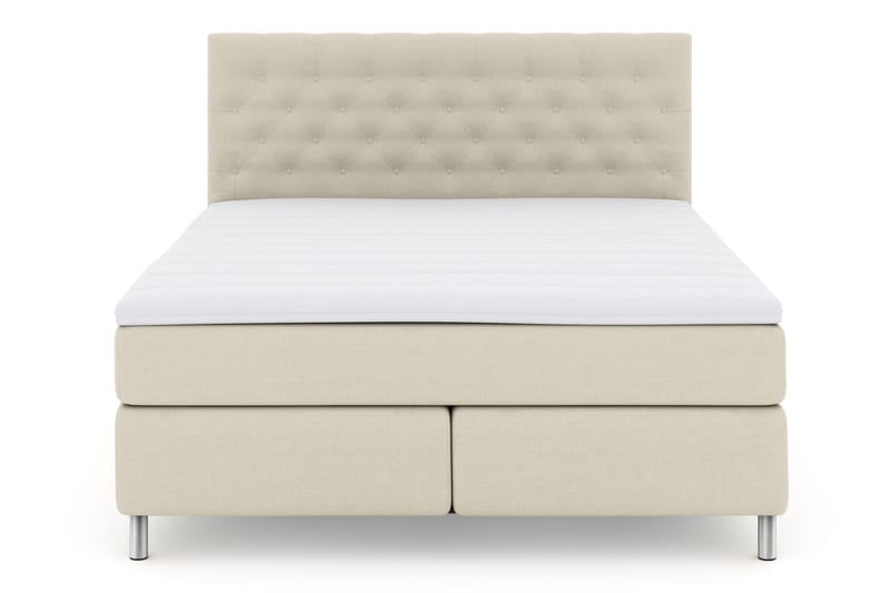 Sänkypaketti Choice No 3 180x200 Kova - Beige/Metallijalat - Huonekalut - Sänky - Jenkkisängyt
