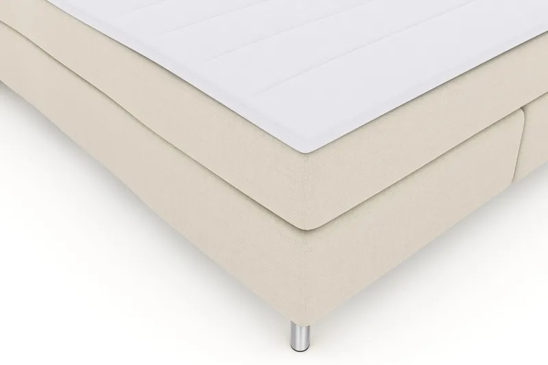 Sänkypaketti Choice No 3 180x200 Kova - Beige/Metallijalat - Huonekalut - Sänky - Jenkkisängyt