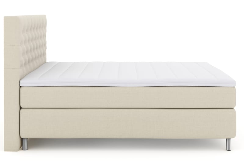 Sänkypaketti Choice No 3 180x200 Kova - Beige/Metallijalat - Huonekalut - Sänky - Jenkkisängyt