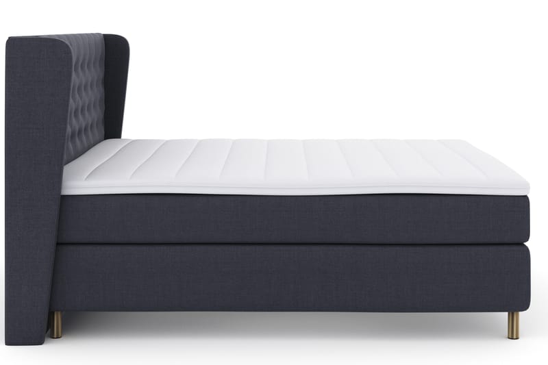 Sänkypaketti Choice No 3 180x200 Kova - Sininen/Kuparijalat - Huonekalut - Sänky - Jenkkisängyt