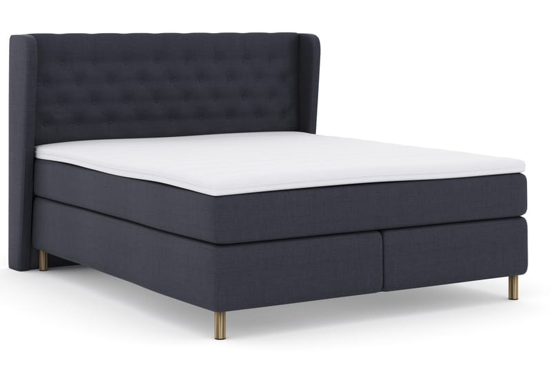 Sänkypaketti Choice No 3 180x200 Kova - Sininen/Kuparijalat - Huonekalut - Sänky - Jenkkisängyt
