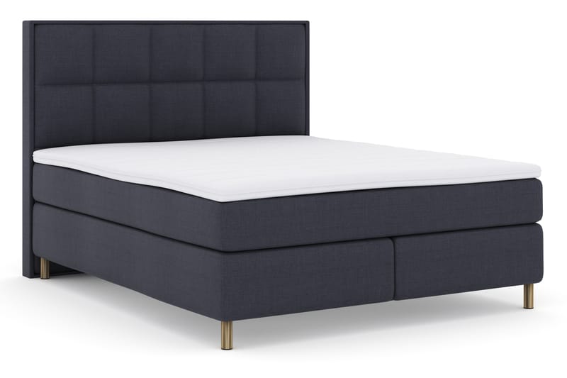 Sänkypaketti Choice No 3 180x200 Kova - Sininen/Kuparijalat - Huonekalut - Sänky - Jenkkisängyt