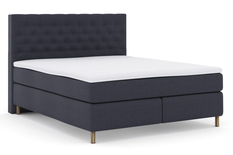 Sänkypaketti Choice No 3 180x200 Kova - Sininen/Kuparijalat - Huonekalut - Sänky - Jenkkisängyt