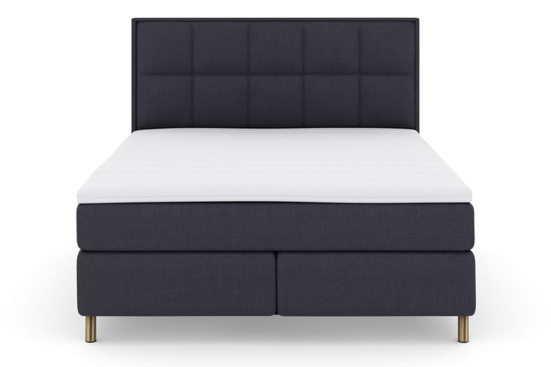 Sänkypaketti Choice No 3 180x200 Kova - Sininen/Kuparijalat - Huonekalut - Sänky - Jenkkisängyt