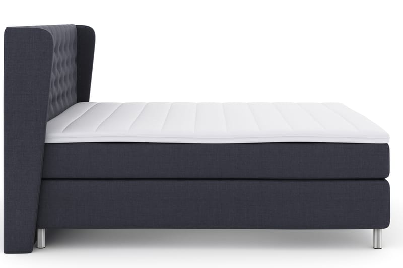 Sänkypaketti Choice No 3 180x200 Kova - Sininen/Metallijalat - Huonekalut - Sänky - Jenkkisängyt