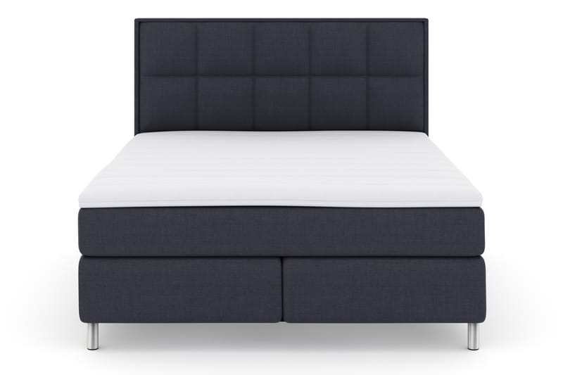 Sänkypaketti Choice No 3 180x200 Kova - Sininen/Metallijalat - Huonekalut - Sänky - Jenkkisängyt