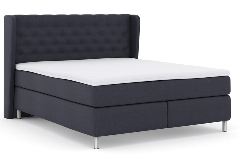 Sänkypaketti Choice No 3 180x200 Kova - Sininen/Metallijalat - Huonekalut - Sänky - Jenkkisängyt