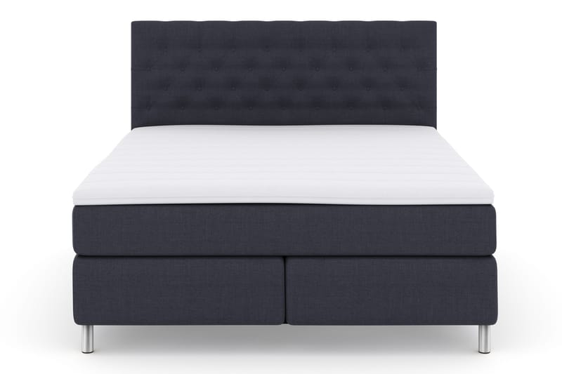 Sänkypaketti Choice No 3 180x200 Kova - Sininen/Metallijalat - Huonekalut - Sänky - Jenkkisängyt