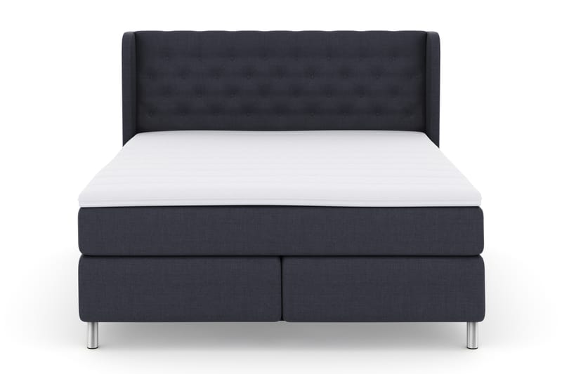 Sänkypaketti Choice No 3 180x200 Kova - Sininen/Metallijalat - Huonekalut - Sänky - Jenkkisängyt