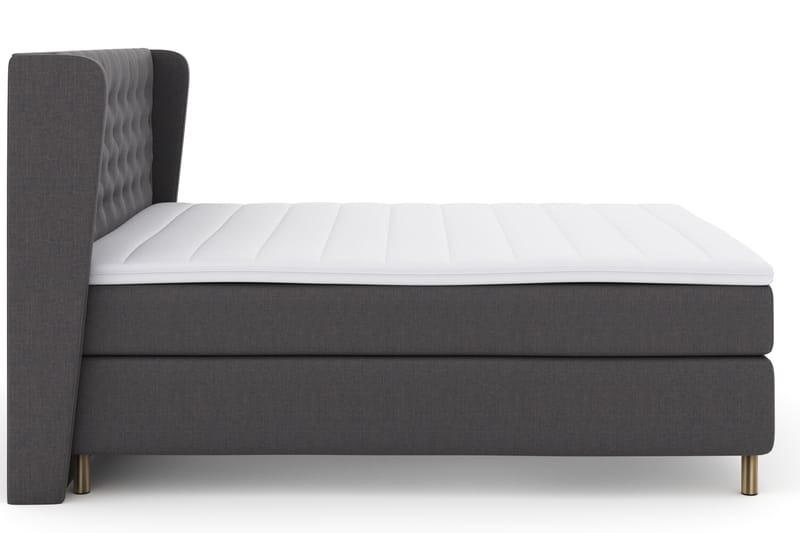 Sänkypaketti Choice No 3 180x200 Kova - Tummanharmaa/Kuparijalat - Huonekalut - Sänky - Jenkkisängyt