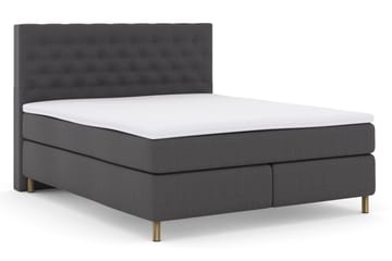 Sänkypaketti Choice No 3 180x200 Kova - Tummanharmaa/Kuparijalat - Huonekalut - Sänky - Jenkkisängyt