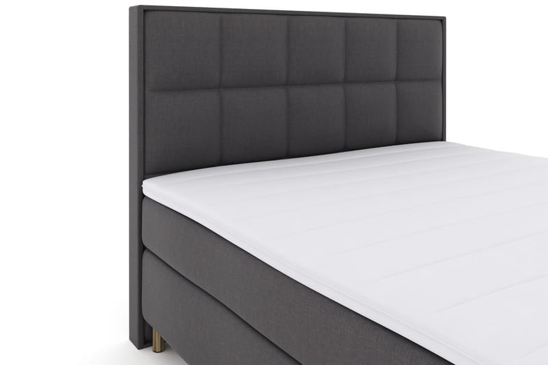 Sänkypaketti Choice No 3 180x200 Kova - Tummanharmaa/Kuparijalat - Huonekalut - Sänky - Jenkkisängyt