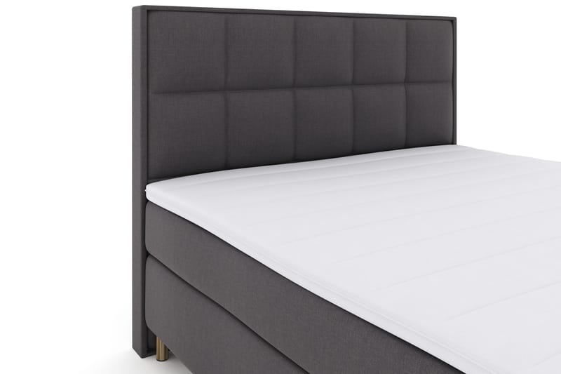 Sänkypaketti Choice No 3 180x200 Kova - Tummanharmaa/Kuparijalat - Huonekalut - Sänky - Jenkkisängyt