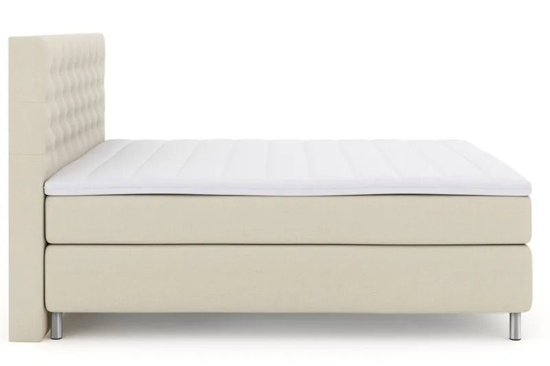Sänkypaketti Choice No 3 180x200 Kova/Medium - Beige/Metallijalat - Huonekalut - Sänky - Jenkkisängyt