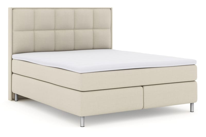 Sänkypaketti Choice No 3 180x200 Kova/Medium - Beige/Metallijalat - Huonekalut - Sänky - Jenkkisängyt