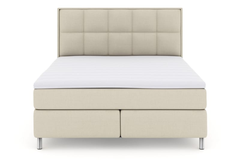 Sänkypaketti Choice No 3 180x200 Kova/Medium - Beige/Metallijalat - Huonekalut - Sänky - Jenkkisängyt