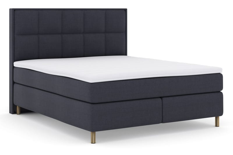 Sänkypaketti Choice No 3 180x200 Kova/Medium - Sininen/Kuparijalat - Huonekalut - Sänky - Jenkkisängyt