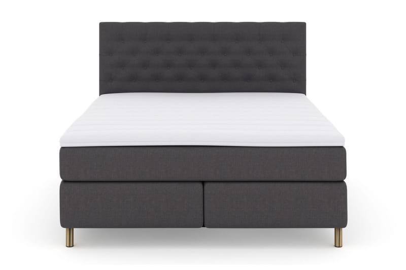 Sänkypaketti Choice No 3 180x200 Kova/Medium, Tummanharmaa/Kuparijalat