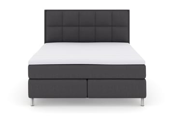Sänkypaketti Choice No 3 180x200 Kova/Medium - Tummanharmaa/Metallijalat - Huonekalut - Sänky - Jenkkisängyt