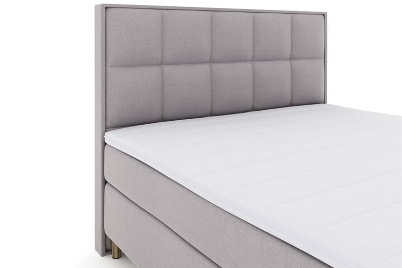 Sänkypaketti Choice No 3 180x200 Kova/Medium - Vaaleanharmaa/Kuparijalat - Huonekalut - Sänky - Jenkkisängyt