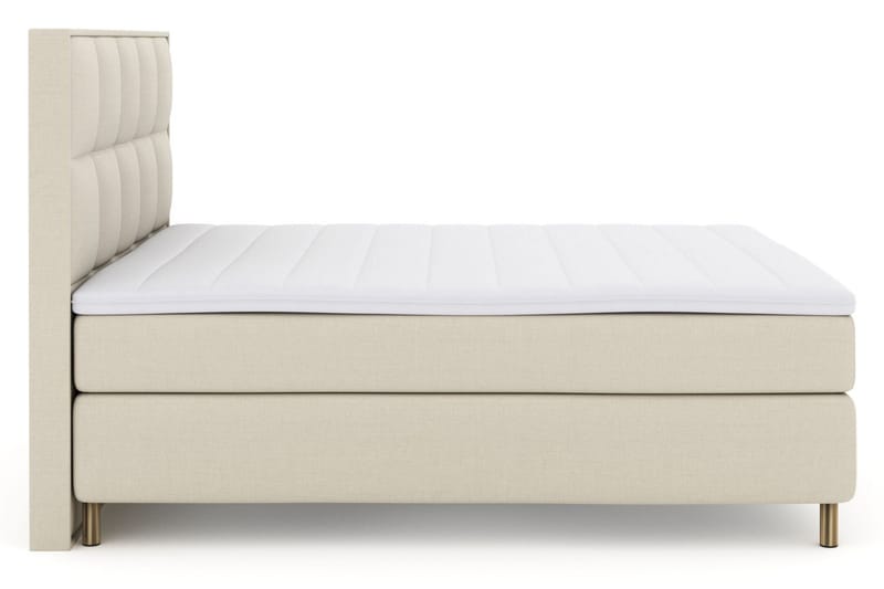 Sänkypaketti Choice No 3 180x200 Medium - Beige/Kuparijalat - Huonekalut - Sänky - Jenkkisängyt