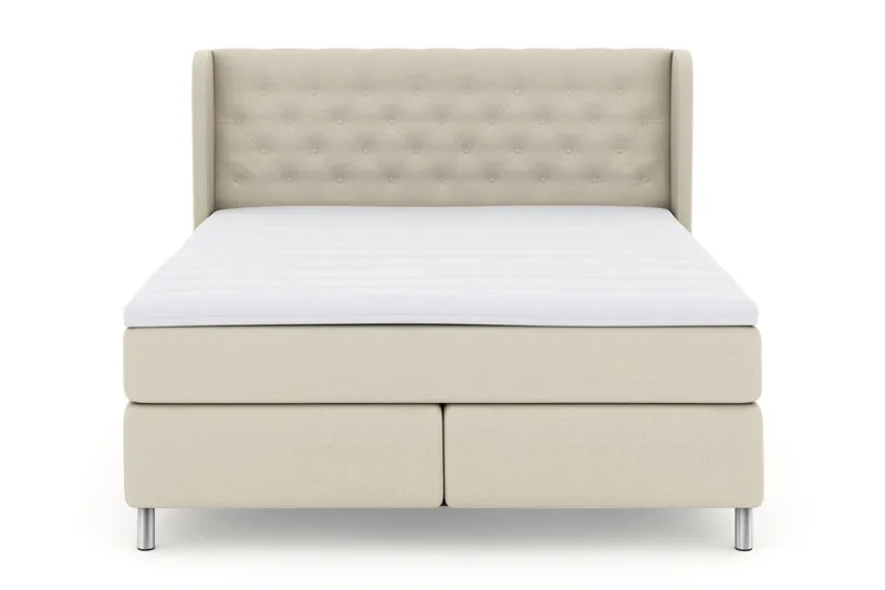 Sänkypaketti Choice No 3 180x200 Medium - Beige/Metallijalat - Huonekalut - Sänky - Jenkkisängyt