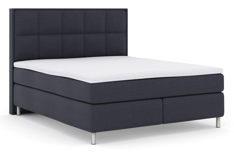 Sänkypaketti Choice No 3 180x200 Medium - Sininen/Metallijalat - Huonekalut - Sänky - Jenkkisängyt