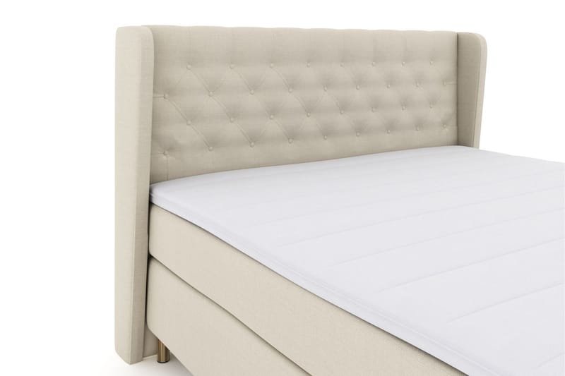 Sänkypaketti Choice No 3 210x210 Kova/Medium - Beige/Kuparijalat - Huonekalut - Sänky - Jenkkisängyt