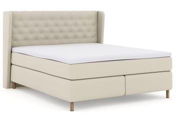 Sänkypaketti Choice No 3 210x210 Kova/Medium - Beige/Kuparijalat - Huonekalut - Sänky - Jenkkisängyt