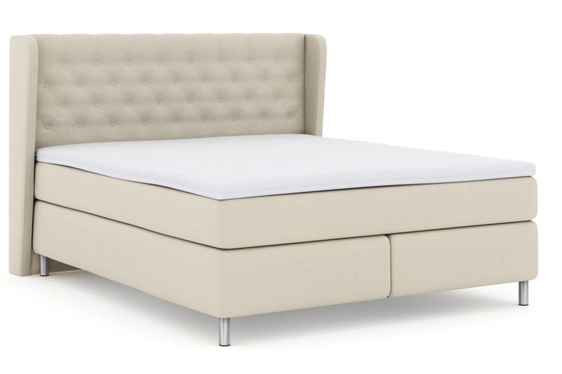 Sänkypaketti Choice No 3 210x210 Kova/Medium - Beige/Metallijalat - Huonekalut - Sänky - Jenkkisängyt