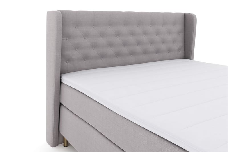 Sänkypaketti Choice No 3 210x210 Kova/Medium - Vaaleanharmaa/Kuparijalat - Huonekalut - Sänky - Jenkkisängyt