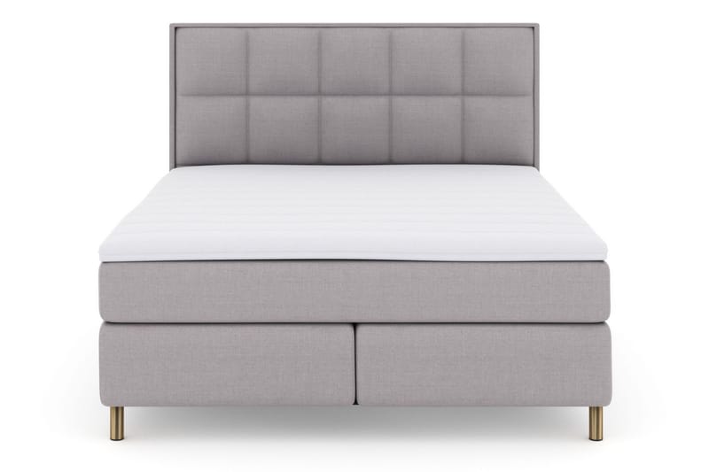 Sänkypaketti Choice No 3 210x210 Kova/Medium - Vaaleanharmaa/Kuparijalat - Huonekalut - Sänky - Jenkkisängyt
