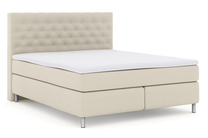 Sänkypaketti Choice No 3 210x210 Medium - Beige/Metallijalat - Huonekalut - Sänky - Jenkkisängyt