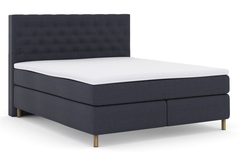 Sänkypaketti Choice No 3 210x210 Medium - Sininen/Kuparijalat - Huonekalut - Sänky - Jenkkisängyt