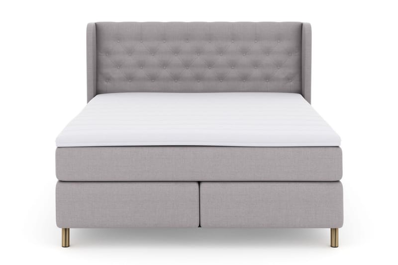 Sänkypaketti Choice No 3 210x210 Medium - Vaaleanharmaa/Kuparijalat - Huonekalut - Sänky - Jenkkisängyt