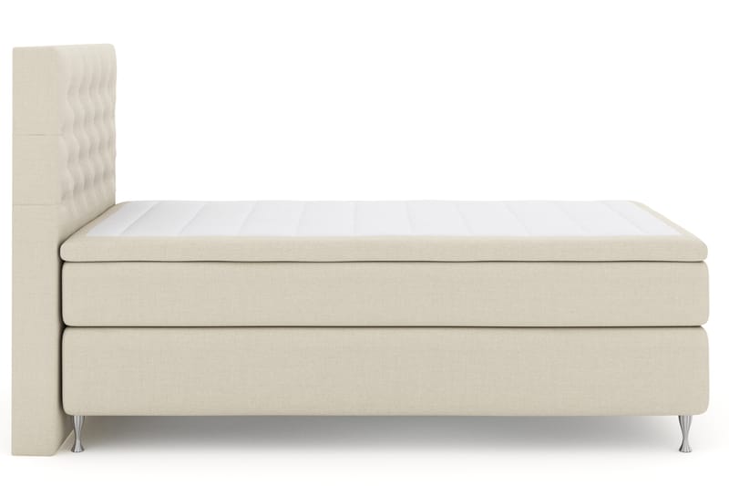 Sänkypaketti Choice No 4 120x200 Kova - Beige/Hopeajalat - Huonekalut - Sänky - Jenkkisängyt
